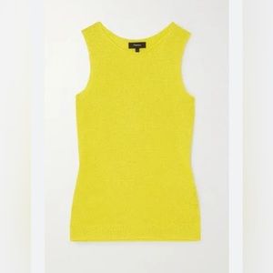 Theory Sleeveless Shell Tank Medium Bright Lime NEVER BEEN WORN TAGS ON